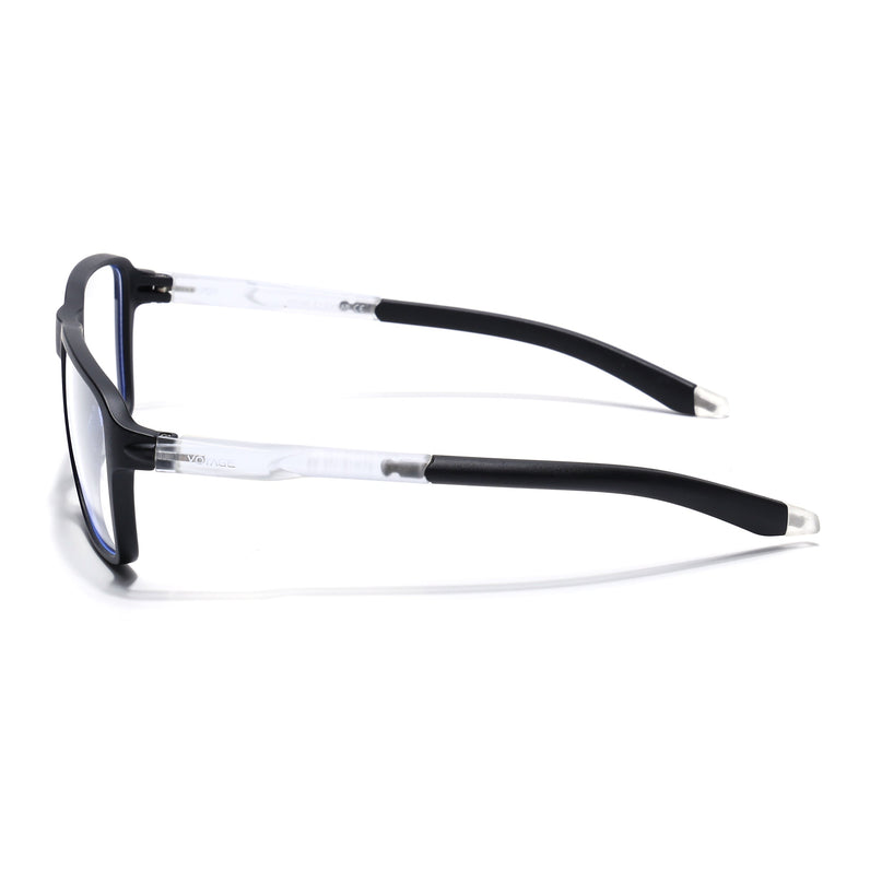 Voyage Active Black Square Eyeglasses for Men & Women - MG5735-C3