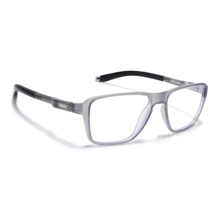 Voyage Active Grey Square Eyeglasses for Men & Women - MG5736-C4