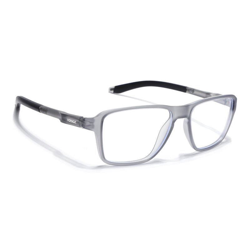 Voyage Active Grey Square Eyeglasses for Men & Women - MG5736-C4