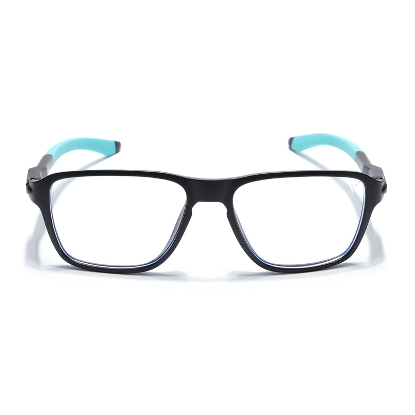 Voyage Active Black Square Eyeglasses for Men & Women - MG5737-C5