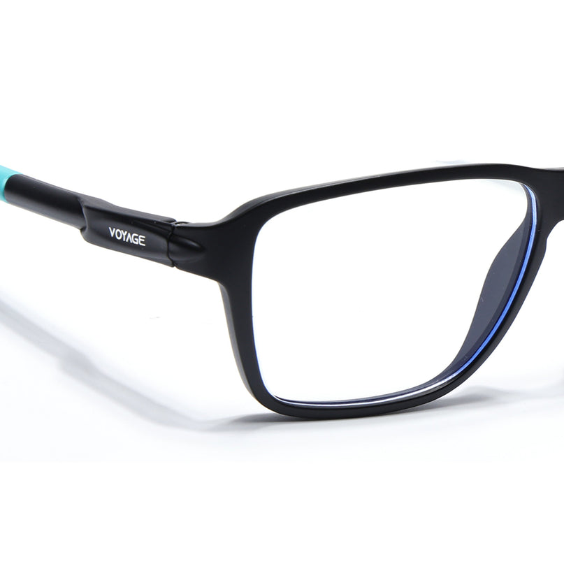 Voyage Active Black Square Eyeglasses for Men & Women - MG5737-C5
