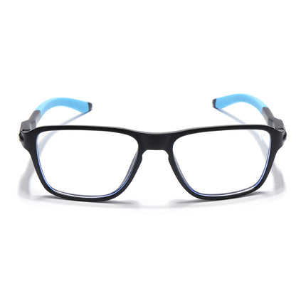 Voyage Active Black Square Eyeglasses for Men & Women - MG5738-C6