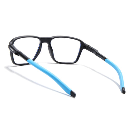 Voyage Active Black Square Eyeglasses for Men & Women - MG5738-C6