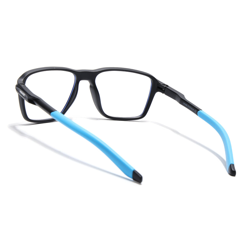 Voyage Active Black Square Eyeglasses for Men & Women - MG5738-C6