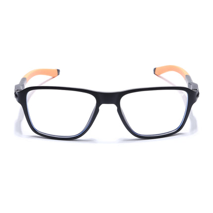 Voyage Active Black Square Eyeglasses for Men & Women - MG5739-C7
