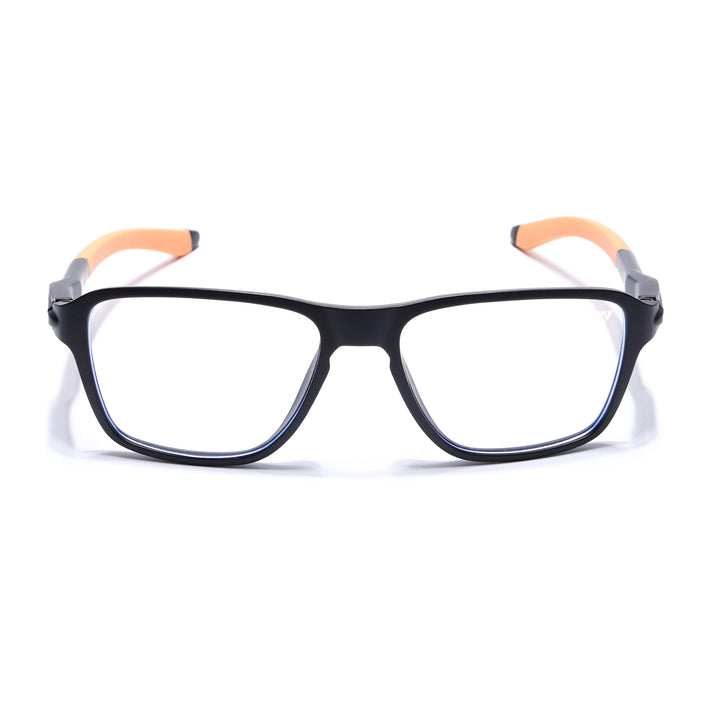 Voyage Active Black Square Eyeglasses for Men & Women - MG5739-C7