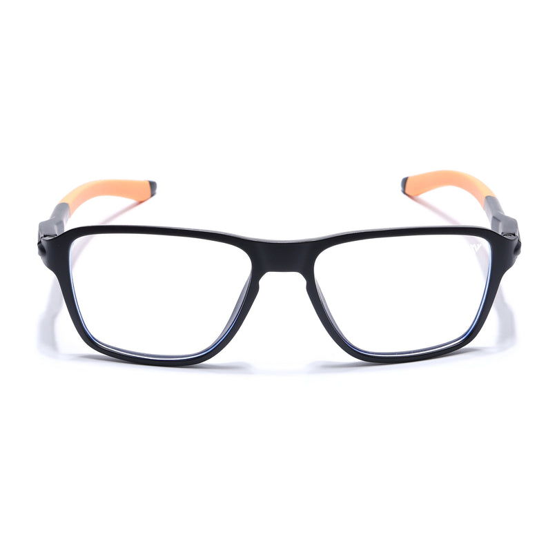 Voyage Active Black Square Eyeglasses for Men & Women - MG5739-C7