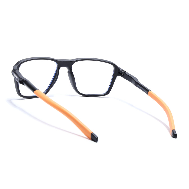 Voyage Active Black Square Eyeglasses for Men & Women - MG5739-C7
