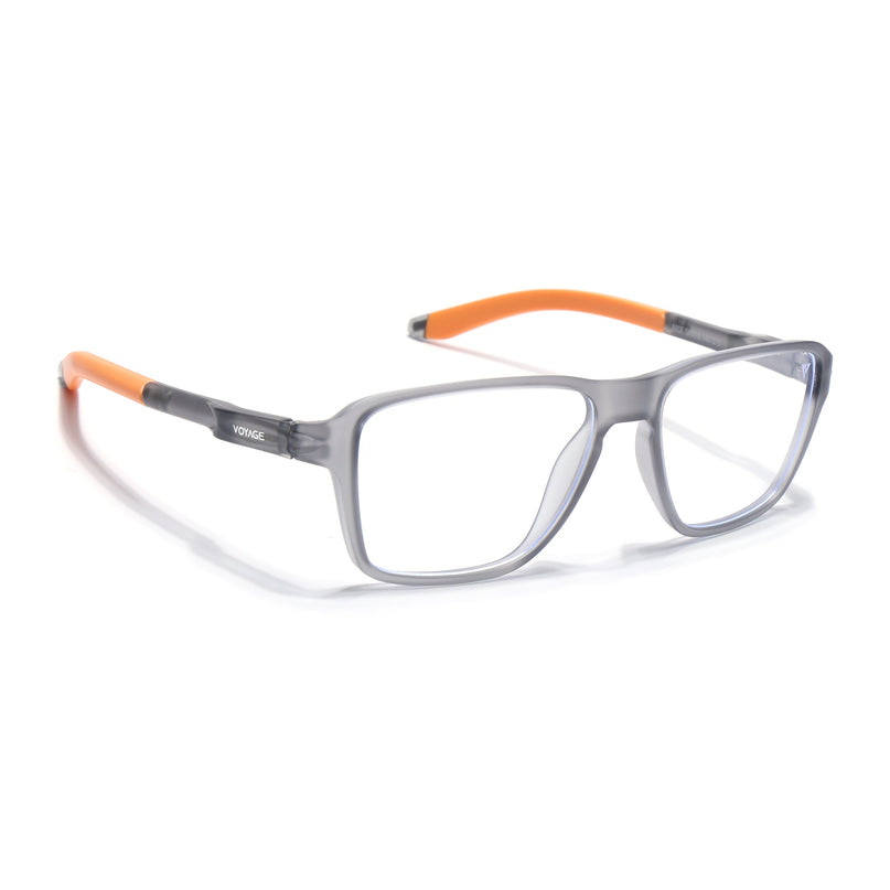 Voyage Active Grey Square Eyeglasses for Men & Women - MG5740-C8