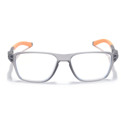 Voyage Active Grey Square Eyeglasses for Men & Women - MG5740-C8