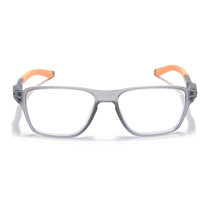 Voyage Active Grey Square Eyeglasses for Men & Women - MG5740-C8