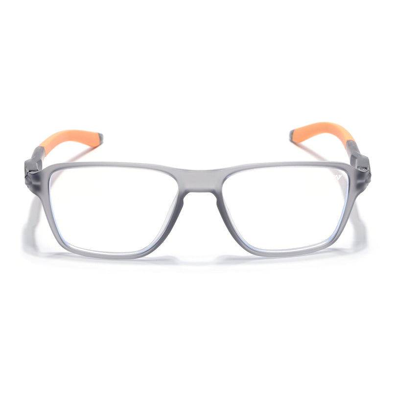 Voyage Active Grey Square Eyeglasses for Men & Women - MG5740-C8