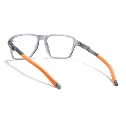 Voyage Active Grey Square Eyeglasses for Men & Women - MG5740-C8