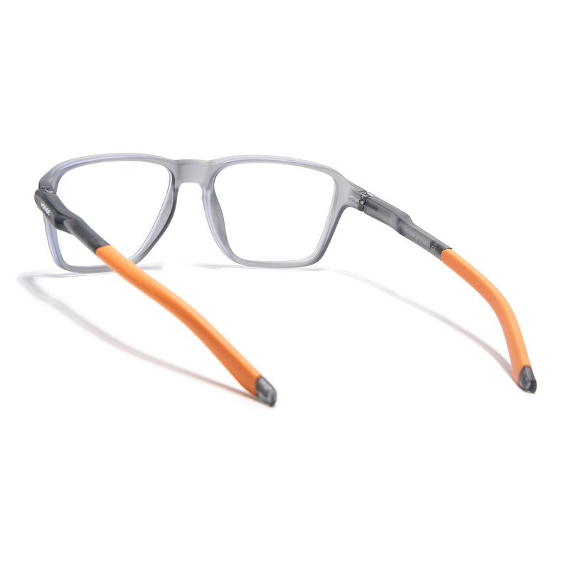 Voyage Active Grey Square Eyeglasses for Men & Women - MG5740-C8