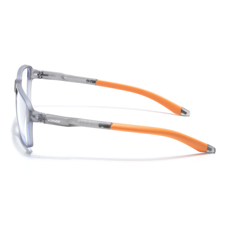Voyage Active Grey Square Eyeglasses for Men & Women - MG5740-C8