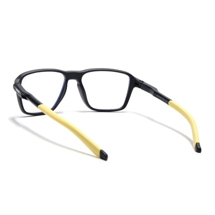 Voyage Active Black Square Eyeglasses for Men & Women - MG5741-C9