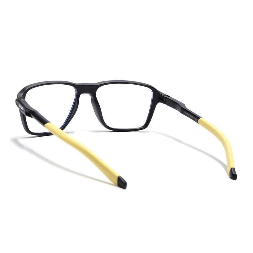 Voyage Active Black Square Eyeglasses for Men & Women - MG5741-C9