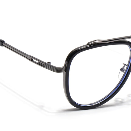 Voyage Black & Grey Wayfarer Eyeglasses for Men & Women - MG5274-C1