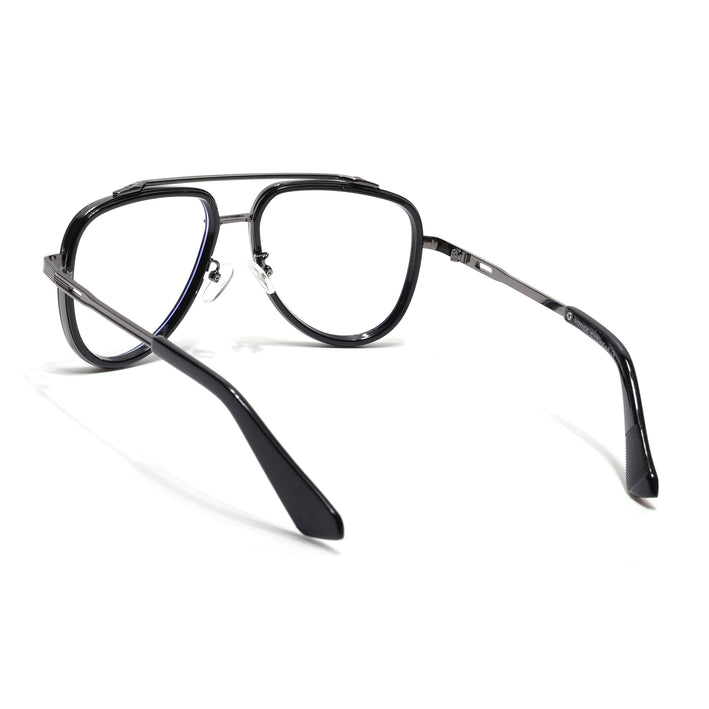 Voyage Black & Grey Wayfarer Eyeglasses for Men & Women - MG5274-C1