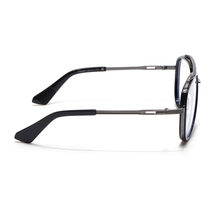 Voyage Black & Grey Wayfarer Eyeglasses for Men & Women - MG5274-C1