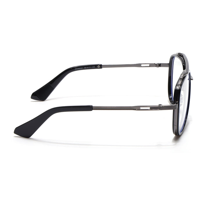 Voyage Black & Grey Wayfarer Eyeglasses for Men & Women - MG5274-C1