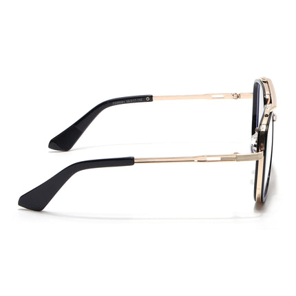 Voyage Black & Golden Wayfarer Eyeglasses for Men & Women - MG5275-C2