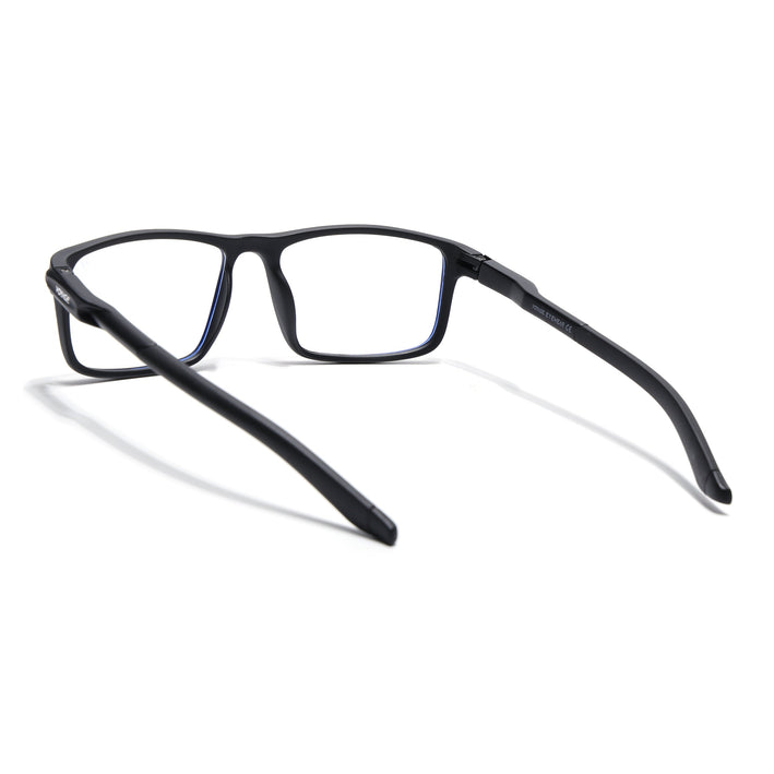 Voyage Active Black Rectangle Eyeglasses for Men & Women - MG5743-C1