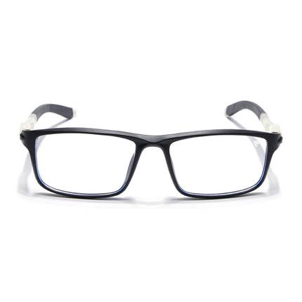 Voyage Active Black Rectangle Eyeglasses for Men & Women - MG5744-C2