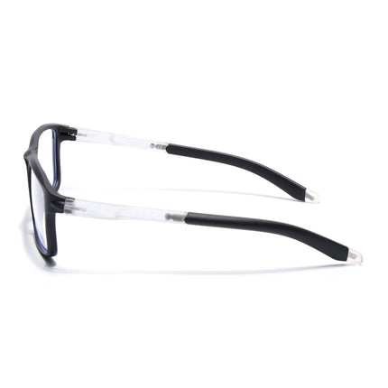 Voyage Active Black Rectangle Eyeglasses for Men & Women - MG5744-C2
