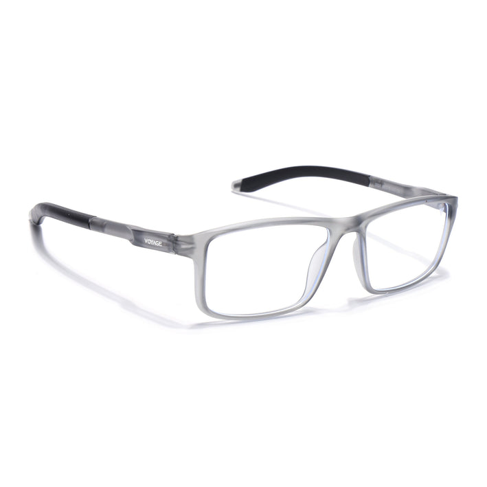 Voyage Active Grey Rectangle Eyeglasses for Men & Women - MG5745-C3