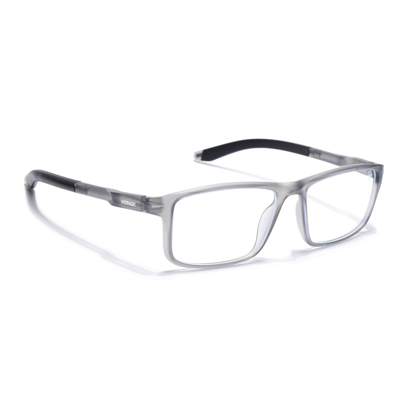 Voyage Active Grey Rectangle Eyeglasses for Men & Women - MG5745-C3
