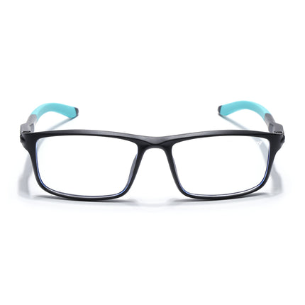 Voyage Active Black Rectangle Eyeglasses for Men & Women - MG5746-C4