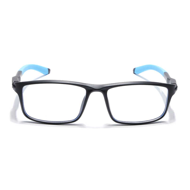Voyage Active Black Rectangle Eyeglasses for Men & Women - MG5747-C5