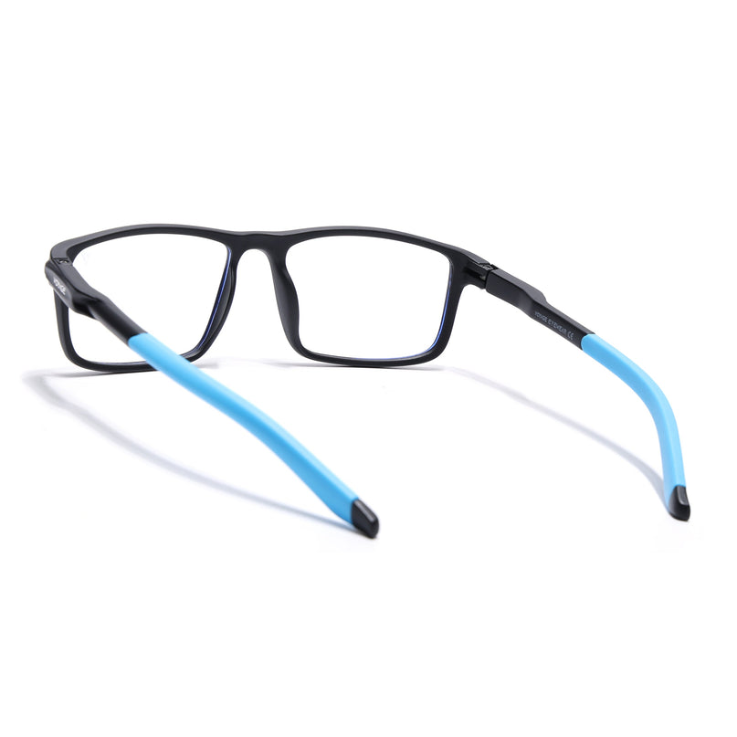 Voyage Active Black Rectangle Eyeglasses for Men & Women - MG5747-C5