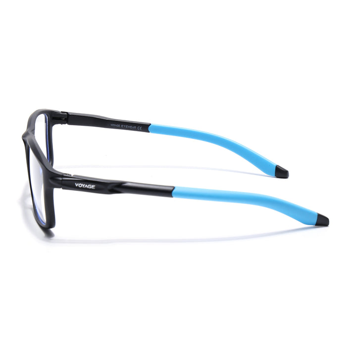 Voyage Active Black Rectangle Eyeglasses for Men & Women - MG5747-C5