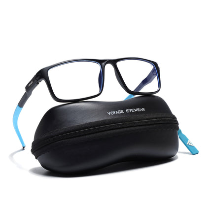 Voyage Active Black Rectangle Eyeglasses for Men & Women - MG5747-C5