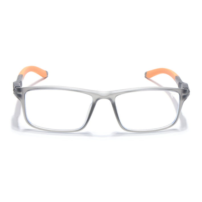 Voyage Active Grey Rectangle Eyeglasses for Men & Women - MG5749-C7