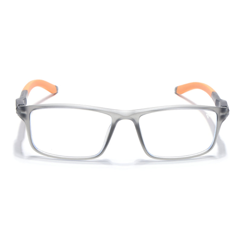 Voyage Active Grey Rectangle Eyeglasses for Men & Women - MG5749-C7