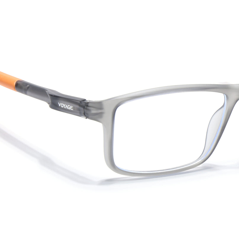 Voyage Active Grey Rectangle Eyeglasses for Men & Women - MG5749-C7