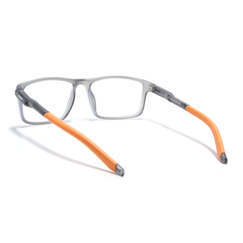 Voyage Active Grey Rectangle Eyeglasses for Men & Women - MG5749-C7