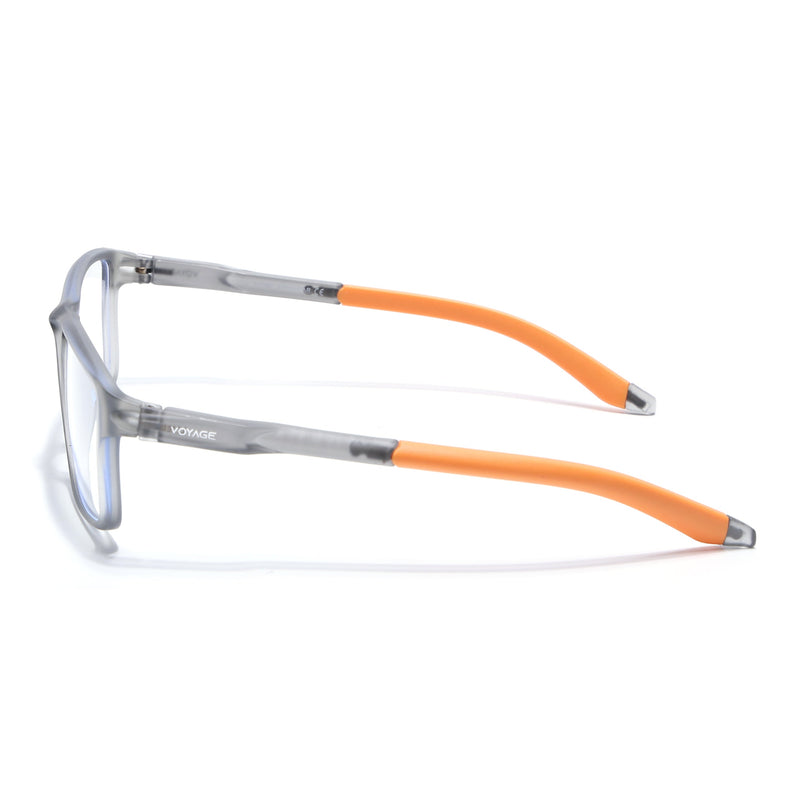 Voyage Active Grey Rectangle Eyeglasses for Men & Women - MG5749-C7