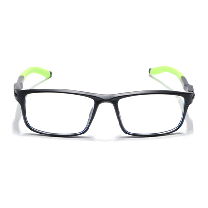 Voyage Active Black Rectangle Eyeglasses for Men & Women - MG5752-C10