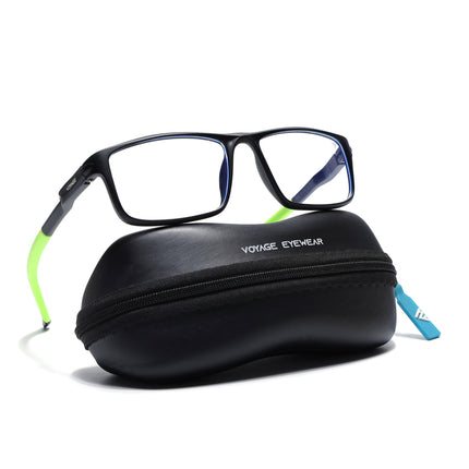 Voyage Active Black Rectangle Eyeglasses for Men & Women - MG5752-C10