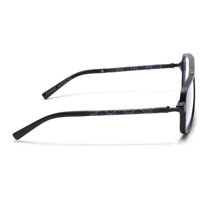 Voyage Matt Black Wayfarer Eyeglasses for Men & Women - MG5277-C1