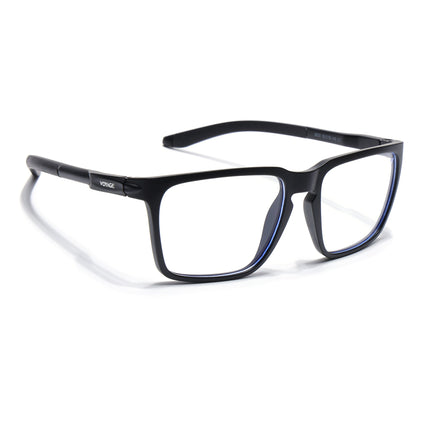 Voyage Active Black Square Eyeglasses for Men & Women - MG5753-C1