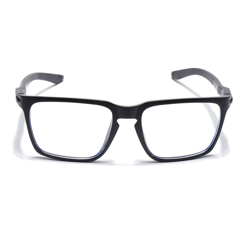 Voyage Active Black Square Eyeglasses for Men & Women - MG5753-C1