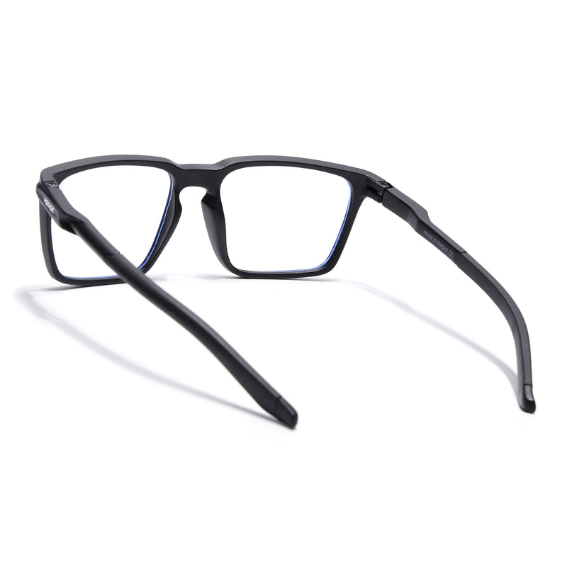 Voyage Active Black Square Eyeglasses for Men & Women - MG5753-C1