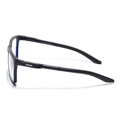 Voyage Active Black Square Eyeglasses for Men & Women - MG5753-C1