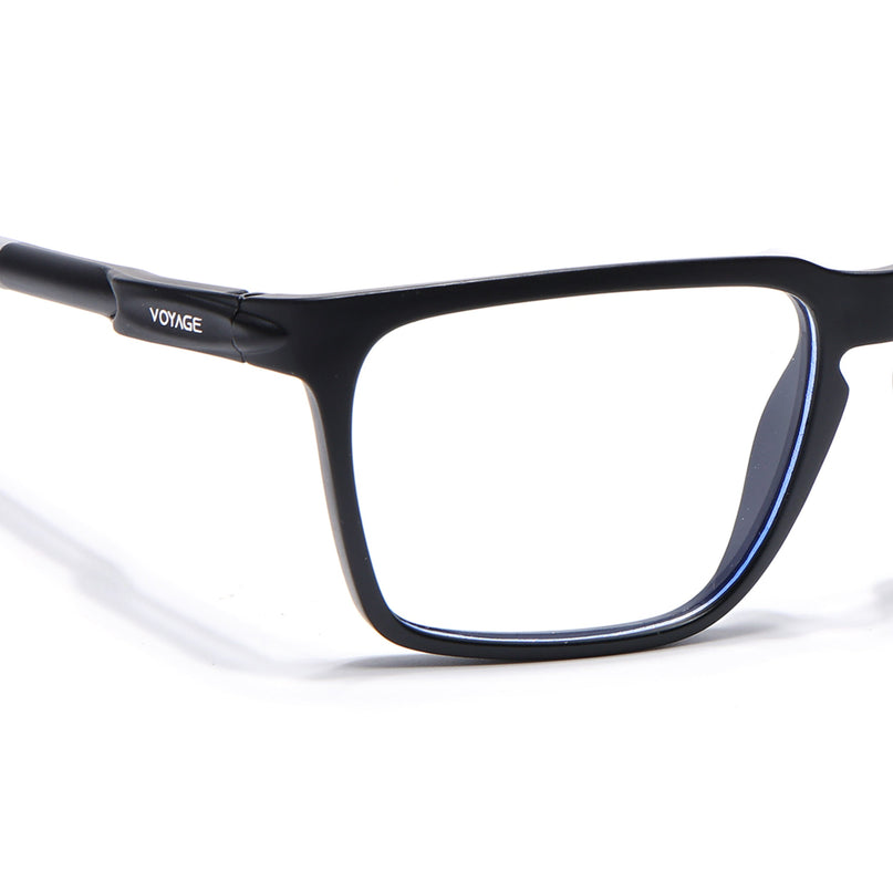 Voyage Active Black Square Eyeglasses for Men & Women - MG5754-C2