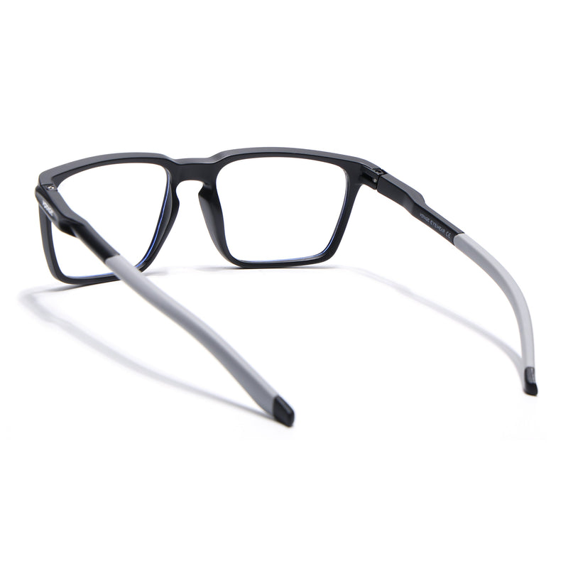 Voyage Active Black Square Eyeglasses for Men & Women - MG5754-C2